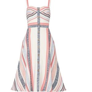 Slate & Willow Pink and Gray Spaghetti Strap Sundress